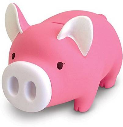 DomeStar Cute Pig Piggy Bank, Pink Pig Bank Toy Coin Bank Decorative Saving Bank Money Bank Adorable Pig Figurine For Boy Girl Baby Kid Child Adult Pig Lover By Coin Bank
