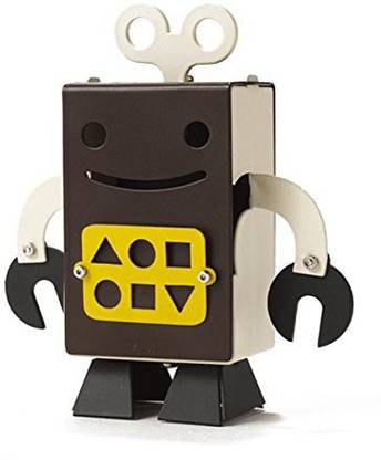 Genrc Korean Artist Works Robot Piggy-Bank Coin Bank Moneybox Still Bank Savings Bank Made In Korea Brown Coin Bank