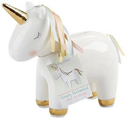 Baby Aspen Unicorn Piggy Bank, Ceramic Coin Bank Coin Bank