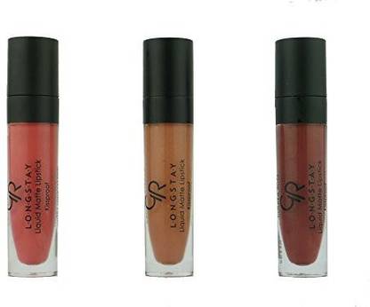 golden rose Long Wearing Longstay Kissproof Liquid Matte Lipstick 3 Piece Set, Set