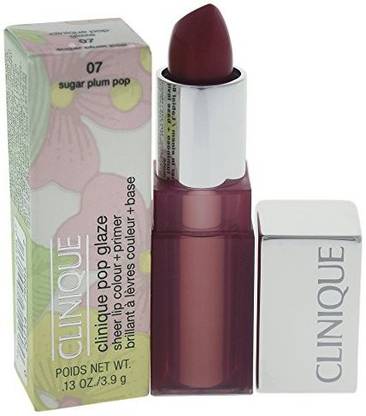 Clinique Pop Glaze Sheer Lip Colour Plus Primer, Sugar Plum Pop, 0.13 Ounce