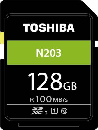 TOSHIBA N203 128 GB SDXC Class 10 100 MB/s  Memory Card