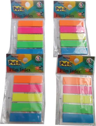 IC-Nasa Index Paste Notes 5 Sheets Regular, 5 Colors