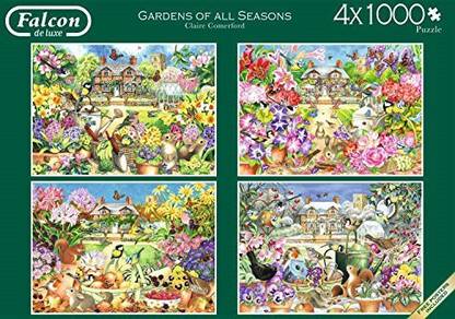 FALCON Gardens Seasons Jigsaw Puzzle (4 x 1000 Pieces)