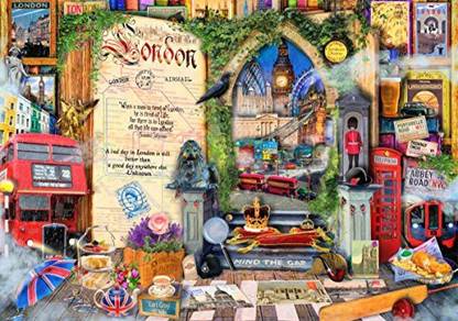 Wentworth Life is an Open Book London Wooden 250 Piece Jigsaw Puzzle