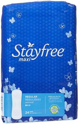 STAYFREE Regular Maxi Pads - 24 ct Sanitary Pad