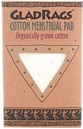 Glad Rags Organic Undyed Organic Cotton Pads, 3 Count Sanitary Pad