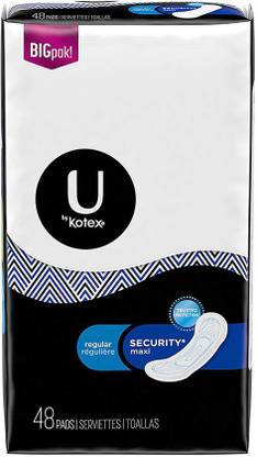 Kotex Security Maxi Pads, Regular, 48 Ct Sanitary Pad