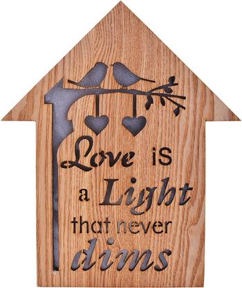 Archies Wooden Wall Hanging House Design Items With Neon Lights Show Case Home Decoration Accessories - Wooden Art Home Decorations Archies Wooden Wall Hanging House Design Items With Neon Lights Show Case Home Decoration Accessories - Wooden Art Home Decorations