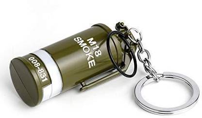 MK PUBG Game Battleground M18 Smoke Detachable Stun Grenade Weapon Keychain Green Key Chain