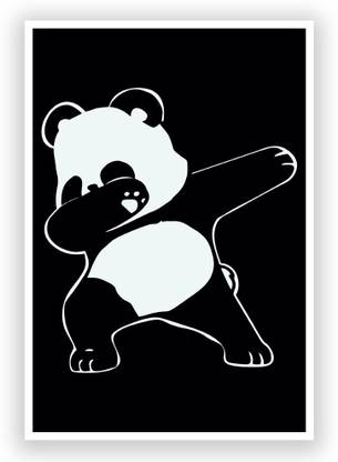 Swag Panda Motivational Wall Art Poster 12 x 18 Inch Paper Print