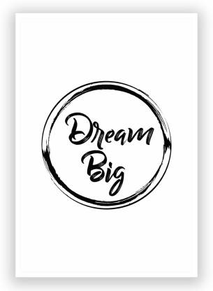 Dream Big Motivation Motivational Wall Art Poster 12 x 18 Inch Paper Print