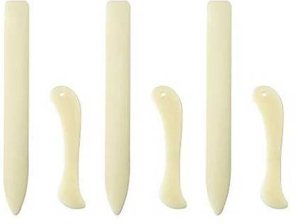 Genrc 6 PCS Bone Folder Paper Creaser Set Scoring Tool for Paper Crafts Book-Binding Card Making and Office Supplies