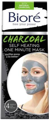 Biore Self Heating One Minute Mask - 4 Count