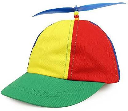 Genrc Armycrew Cotton Child's Multi-Color Propeller Helicopter Unstructured Baseball Cap - Multicolor