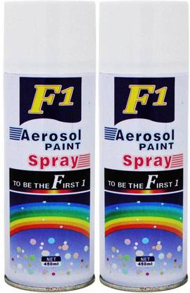 F1 Aerosal Spray paint White Spray Paint 450 ml