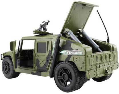 HALO NATION Military Truck Utility Vehicle - Elite Force Humvee - Blastproof & Bulletproof Army Jeep (Green)