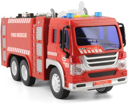 HALO NATION Rescue Fire Engine Truck Toy With Lights Sounds 1:16 - Fire Brigade Truck