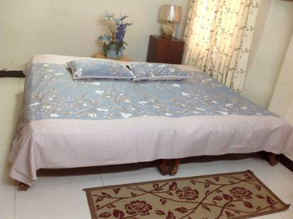 TRIPLE GEM Cotton Double Fitted & Flat 300 TC Printed Bedsheet