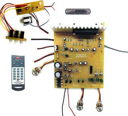 TECH AND TRADE 450 WATTS DIY STK BASED STEREO AUDIO AMPLIFIER CIRCUIT BASS TREBLE CONTROL BLUETOOTH MODULE KARAOKE MIC CIRCUIT SUPPORT KIT Sound Recorder and Sound Circuit Electronic Hobby Kit