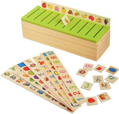 Shapes Puzzle Two Piece Fruit & Vegetable & Vehicle Wooden Educational Toys