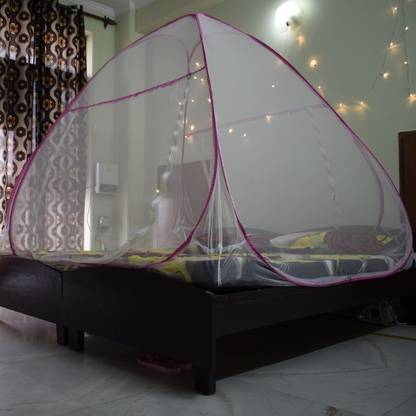 Positive Polyester S Mosquito Net Foldable King Size Double Bed With Saviours In India Positive Polyester S Mosquito Net, Foldable King Size Bed India
