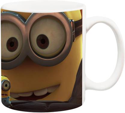 ANNI69 Big minoin Watching little minion With High Quality Glossy Print On Your Coffee Ceramic Coffee Mug
