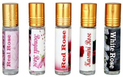 moti ROSE FRAGRANCE ROLL ON COMBO OF 5 (EACH 8 ML) Eau de Parfum  -  40 ml