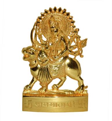 Real Seed Durga Ji - Sherawali Maa Statue for Gift / Home Decor Showpiece - 11.5 CM Decorative Showpiece  -  11 cm