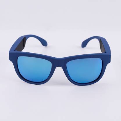 ARK SMART Bone conduction sunglasses Bluelens_blueframe Polarized UV 400 Protection Lens