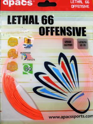 apacs Lethal 66 0.67 Badminton String - 10 m