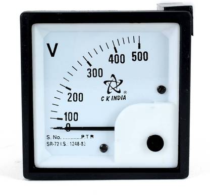 CKINDIA 72 MM AC 500 VOLT METER Voltmeter
