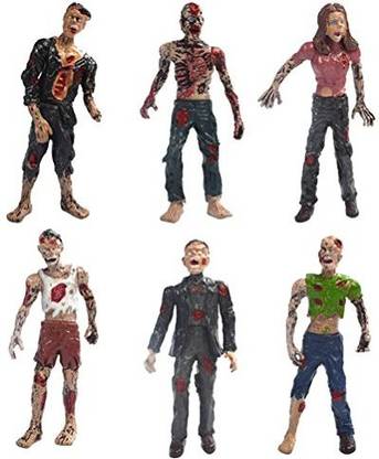 YIJIAOYUN Set Of 6 Zombie Toys Action Figures Terror Corpse
