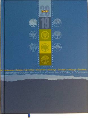 kolor nine Year-2019, Small Size Regular Diary Ruled 376 Pages