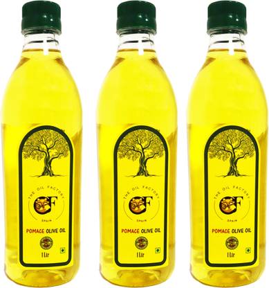 The Oil Factory Pomace Pack Of 3 Olive Oil Plastic Bottle