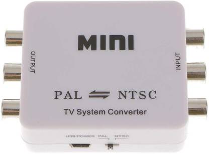 microware Dual-Way TV Format Video System Converter Composite Connection Mini Portable PAL to NTSC or NTSC TO PAL Bi-directional Media Streaming Device