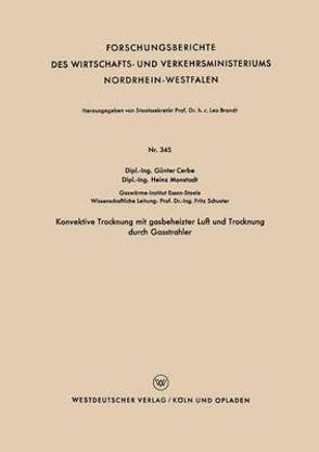 Konvektive Trocknung mit gasbeheizter Luft und Trocknung durch Gasstrahler
