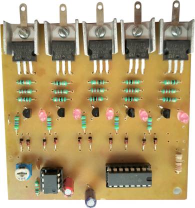 ESP LED Chaser Circuit with 5 Led Outputs. LED Chaser Circuit for making Decorative Lights and Sign Boards Micro Controller Board Electronic Hobby Kit
