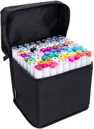 Bianyo Classic Series Artist Dual Tip Art Markers Set, 72 Colors