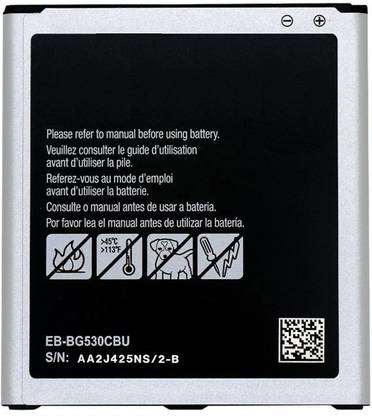 Brand New Mobile Battery For  Samsung Galaxy J5 (Model : EB-BG530CBU / EB-BG530CBN / EB-BG530BBC / EB-BG530BBE / EB-BG530CBE / EB-BG530BBU / EB-BG531BBE / EB-BG531BBN , Power Capacity : 2600mAh)