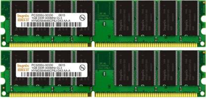 Hynix 400 (1 gb ddr1 ) DDR 1 GB (Dual Channel) PC (1 gb ddr1 400)