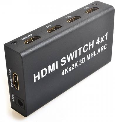 Tobo HDMI Switcher 4 Input 1 Output 4x1 Switch 4K ARC Adapter Remote Control TD-541H Media Streaming Device