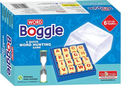 Toymate Word Boggle- A quick word hunting fun game for adults & kids age 6 years & above. Word Games