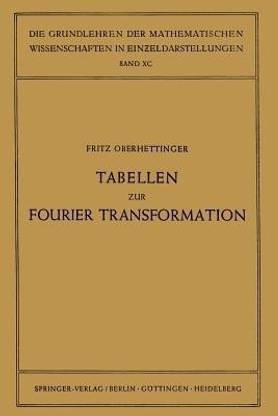 Tabellen zur Fourier Transformation