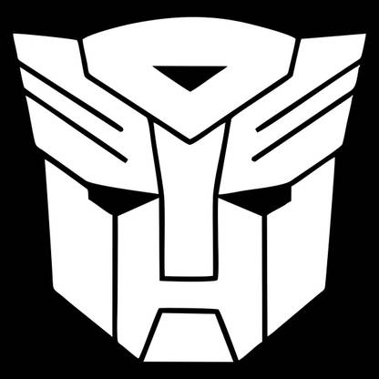 Presgraphics 16 cm Transformers Optimus Prime Mask Self Adhesive Sticker