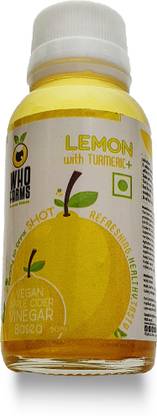 WhoFarms Apple Cider Vinegar Shots - Lemon with Turmeric (50 ml - pack of 12) Vinegar