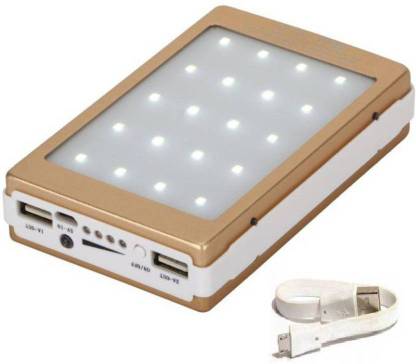 My Choice Power Bank Accessory Combo for Power Bank Accessory Combo Solar (SLR-1, 20 LED Light Solar ) Power Bank 20000 mAh With Micro V8 USB Cable All mobile