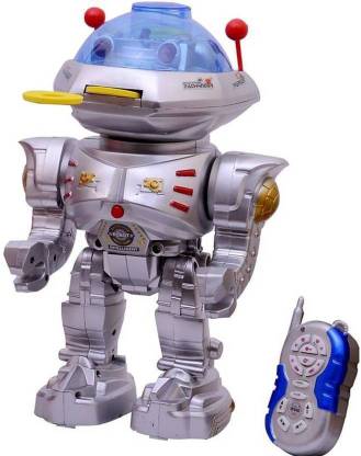 ExaltedCollection Remote Controlled Wiser Robot With Disc Launcher (Multicolor)