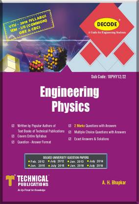 DECODE-Engineering Physics for VTU (SEM-I/II COMMON/OBE&CBCS COURSE-2018)
