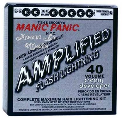 Manic Panic Amplified Flash Lightning 40 Hair Bleach , Black